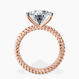 14kt Rose Gold Sansa Solitaire Lab Diamond Ring side right image one