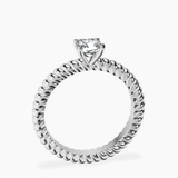 Platinum Sansa Solitaire Lab Diamond Ring side right image one