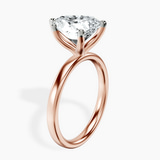 10kt Rose Gold Four Prong Solitaire 2mm Lab Diamond Ring standing product image one