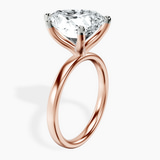 14kt Rose Gold Four Prong Solitaire 2mm Lab Diamond Ring standing product image one