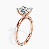 18ct Rose Gold Four Prong Solitaire 2mm Lab Diamond Ring standing product image one