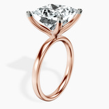 14kt Rose Gold Four Prong Solitaire 2mm Lab Diamond Ring standing product image one
