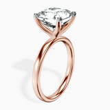 18kt Rose Gold Four Prong Solitaire 2mm Lab Diamond Ring standing product image one