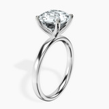Platinum Four Prong Solitaire 2mm Lab Diamond Ring standing product image one