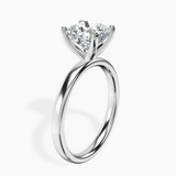 Platinum Four Prong Solitaire 2mm Lab Diamond Ring standing product image one