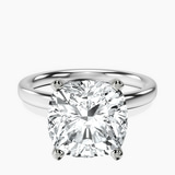Platinum Four Prong Solitaire 2mm Lab Diamond Ring front image