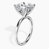 Platinum Four Prong Solitaire 2mm Lab Diamond Ring standing product image one