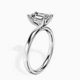 Platinum Four Prong Solitaire 2mm Lab Diamond Ring standing product image one
