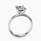 Platinum Four Prong Solitaire 2mm Lab Diamond Ring side right image one