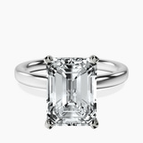 Platinum Four Prong Solitaire 2mm Lab Diamond Ring front image