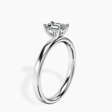 Platinum Four Prong Solitaire 2mm Lab Diamond Ring standing product image one