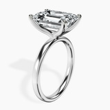 Platinum Four Prong Solitaire 2mm Lab Diamond Ring standing product image one