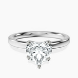Platinum Four Prong Solitaire 2mm Lab Diamond Ring front image