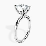 Platinum Four Prong Solitaire 2mm Lab Diamond Ring standing product image one