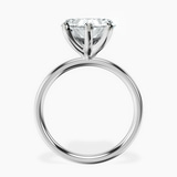Platinum Four Prong Solitaire 2mm Lab Diamond Ring side right image one