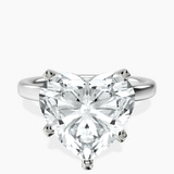 Platinum Four Prong Solitaire 2mm Lab Diamond Ring front image