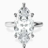 Platinum Four Prong Solitaire 2mm Lab Diamond Ring front image