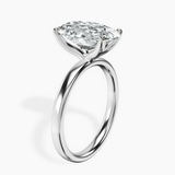 Platinum Four Prong Solitaire 2mm Lab Diamond Ring standing product image one