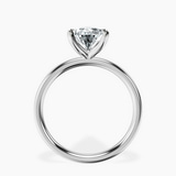Platinum Four Prong Solitaire 2mm Lab Diamond Ring side right image one