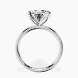 Platinum Four Prong Solitaire 2mm Lab Diamond Ring side right image one