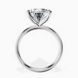 Platinum Four Prong Solitaire 2mm Lab Diamond Ring side right image one