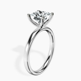 Platinum Four Prong Solitaire 2mm Lab Diamond Ring standing product image one