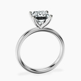 Platinum Four Prong Solitaire 2mm Lab Diamond Ring side right image one
