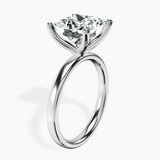 Platinum Four Prong Solitaire 2mm Lab Diamond Ring standing product image one