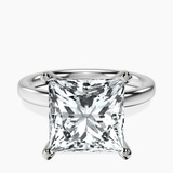 Platinum Four Prong Solitaire 2mm Lab Diamond Ring front image