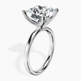 Platinum Four Prong Solitaire 2mm Lab Diamond Ring standing product image one