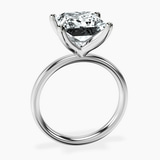 Platinum Four Prong Solitaire 2mm Lab Diamond Ring side right image one