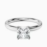 Platinum Four Prong Solitaire 2mm Lab Diamond Ring front image