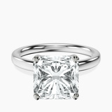 Platinum Four Prong Solitaire 2mm Lab Diamond Ring front image