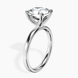 Platinum Four Prong Solitaire 2mm Lab Diamond Ring standing product image one