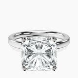 14kt White Gold Four Prong Solitaire 2mm Lab Diamond Ring front image