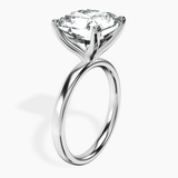Platinum Four Prong Solitaire 2mm Lab Diamond Ring standing product image one