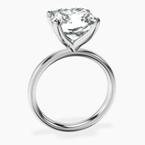 Platinum Four Prong Solitaire 2mm Lab Diamond Ring side right image one