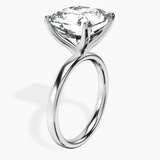 Platinum Four Prong Solitaire 2mm Lab Diamond Ring standing product image one