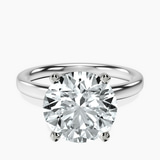 Platinum Four Prong Solitaire 2mm Lab Diamond Ring front image