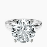 Platinum Four Prong Solitaire 2mm Lab Diamond Ring front image