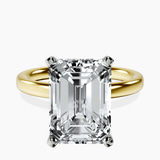 10kt Yellow Gold Four Prong Solitaire 2mm Lab Diamond Ring front image
