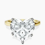 18kt Yellow Gold Four Prong Solitaire 2mm Lab Diamond Ring front image