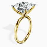 10kt Yellow Gold Four Prong Solitaire 2mm Lab Diamond Ring standing product image one