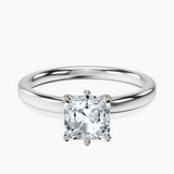 Platinum Six Prong Solitaire 2mm Lab Diamond Ring front image