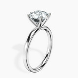 Platinum Six Prong Solitaire 2mm Lab Diamond Ring standing product image one