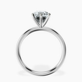 Platinum Six Prong Solitaire 2mm Lab Diamond Ring side right image one