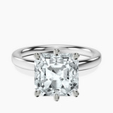 Platinum Six Prong Solitaire 2mm Lab Diamond Ring front image