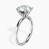 Platinum Six Prong Solitaire 2mm Lab Diamond Ring standing product image one