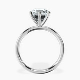 Platinum Six Prong Solitaire 2mm Lab Diamond Ring side right image one