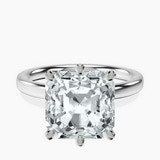 Platinum Six Prong Solitaire 2mm Lab Diamond Ring front image